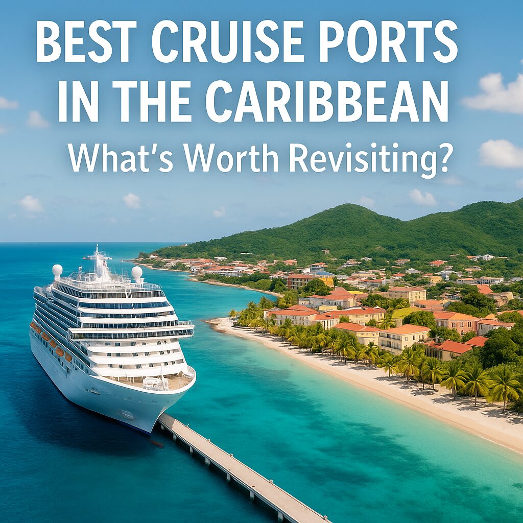 Cruise ship sailing to the Best Cruise Ports in the Caribbean