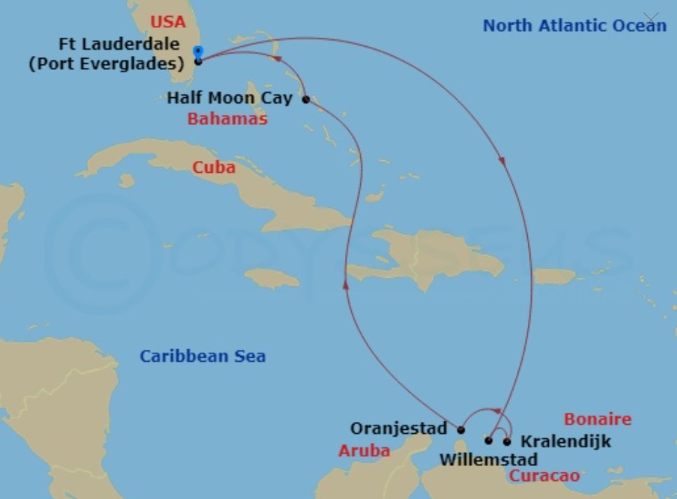 Holland America 9 nights Caribbean Cruise ABC Islands