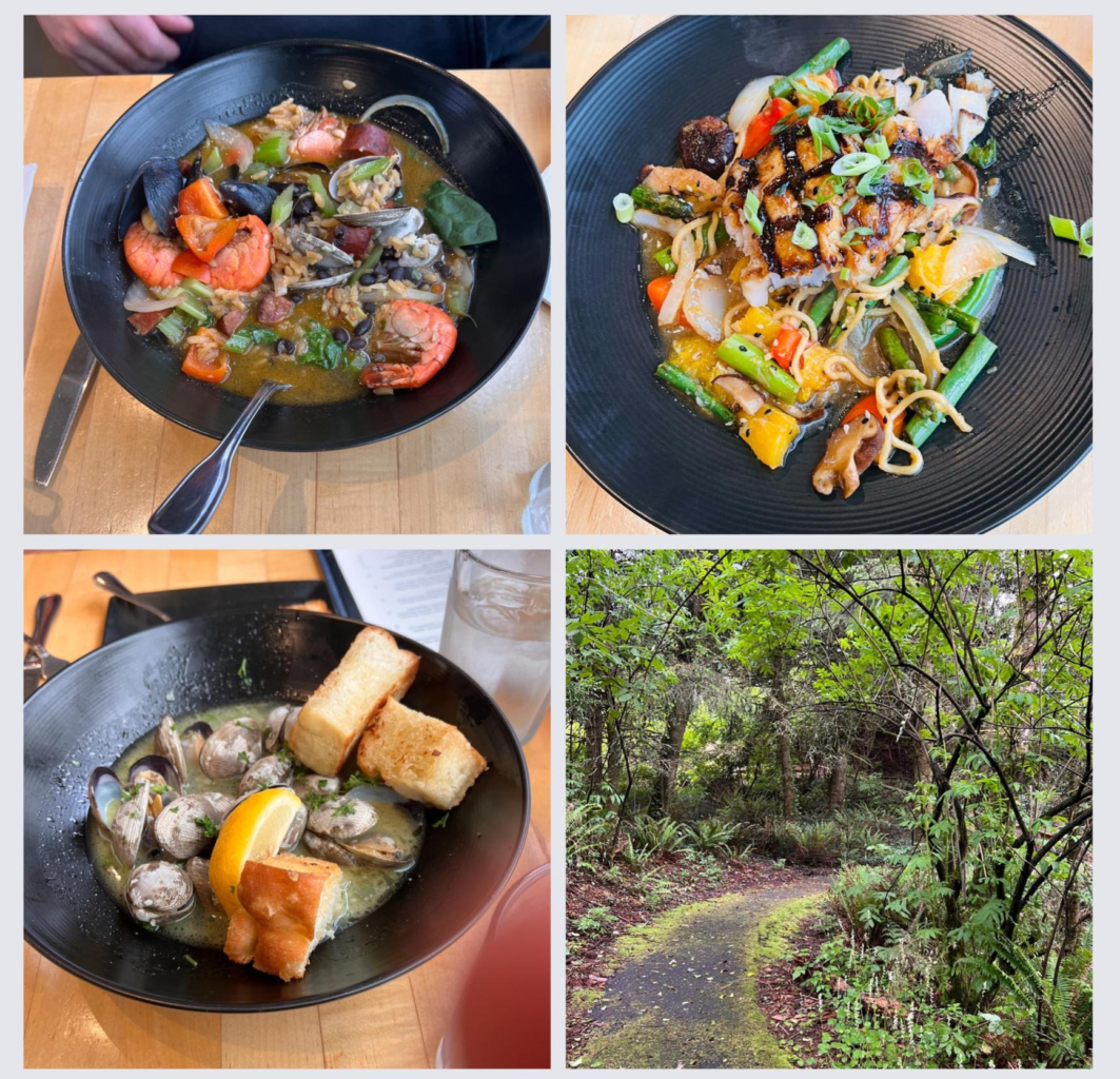 Seafood dishes at Local Ocean Seafoods Newport Oregon
