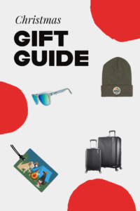 Christmas Gift Guide Pin - Travel-friendly holiday gifts for 2025