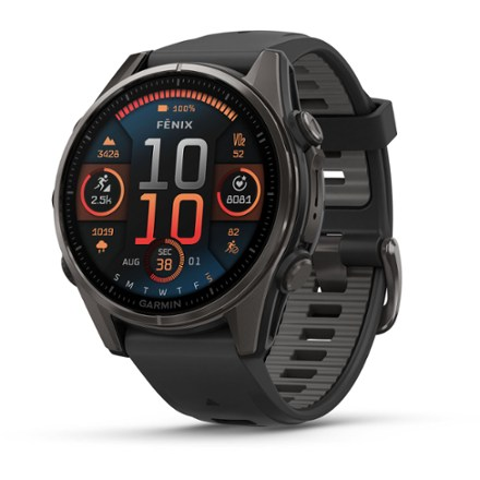 Garmin Fenix GPS Watch with performance tracking screen