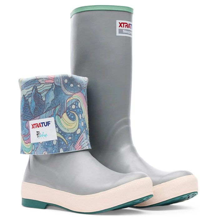 XTRATUF waterproof boots with colorful liner — durable rain and mud boots for outdoor travel