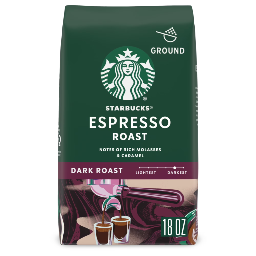 Starbucks Pike Place coffee grounds – caffeine travel gift idea under $25