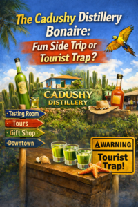 The Cadushy Distillery Bonaire review asking if it is a fun side trip or tourist trap