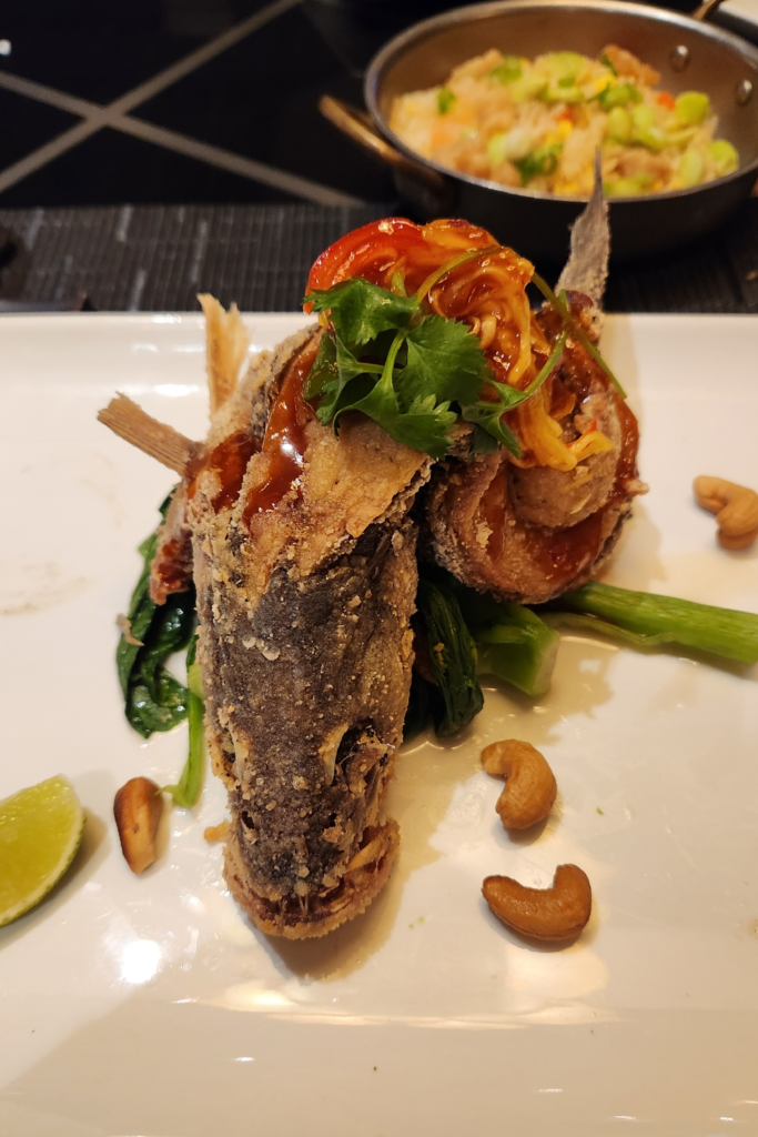 Tamarind Morimoto Dinner – Holland America Rotterdam - Dohrn Travels Tamarind Morimoto dinner dish on Holland America Rotterdam specialty restaurant