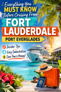 Everything you must know before cruising from Fort Lauderdale Port Everglades Pinterest image