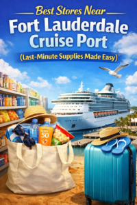 Best stores near Fort Lauderdale cruise port for last minute cruise supplies near Port Everglades