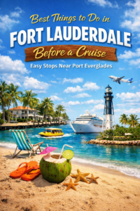 Best things to do in Fort Lauderdale before a cruise from Port Everglades Pinterest travel guide