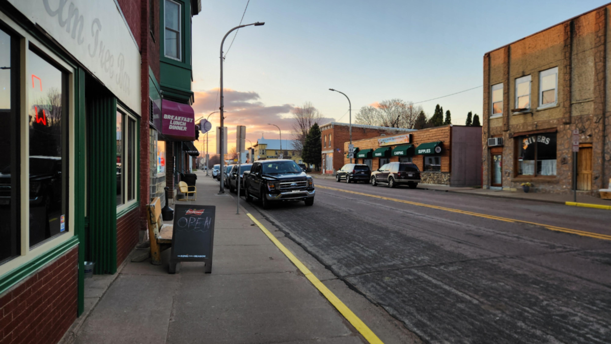 Downtown Cassville WI street view small town Mississippi River community