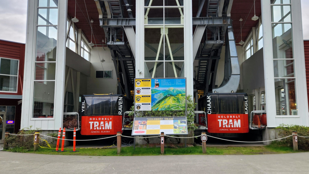 Goldbelt Tram entrance near the Juneau cruise port in Alaska