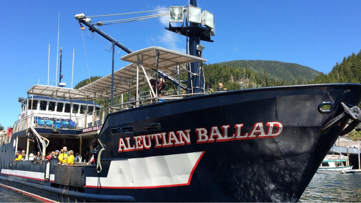 Aleutian Ballad Crab Boat Tour | Dohrn Travels Aleutian Ballad crab boat docked in Ketchikan before the Bering Sea Crab Fishermen's Tour. Ketchikan shore excursions