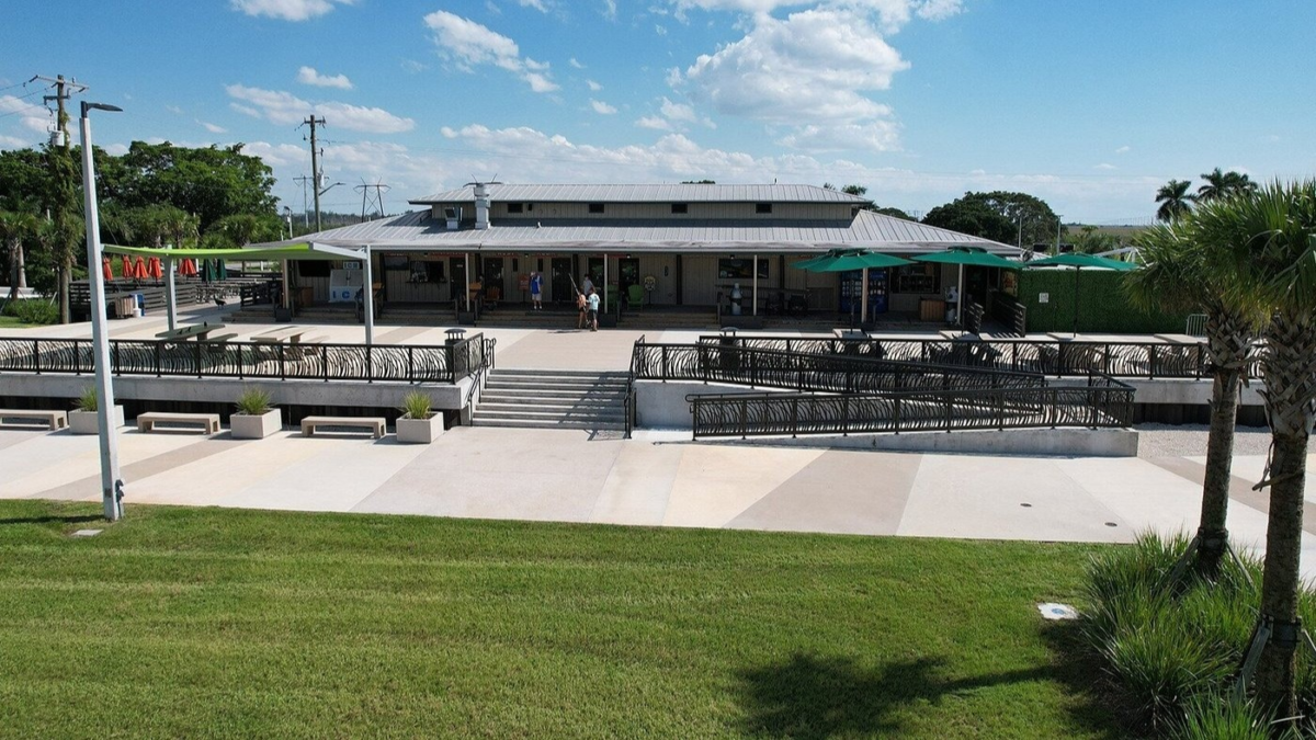 Everglades Holiday Park visitor area near Fort Lauderdale Florida