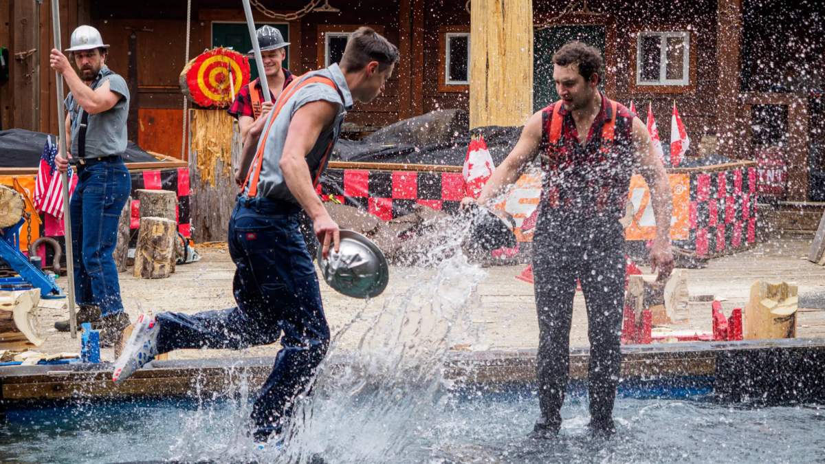 Great Alaskan Lumberjack Show | Dohrn Travels Performers competing during the Great Alaskan Lumberjack Show in Ketchikan.